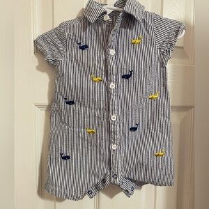 Little Me Whale Romper